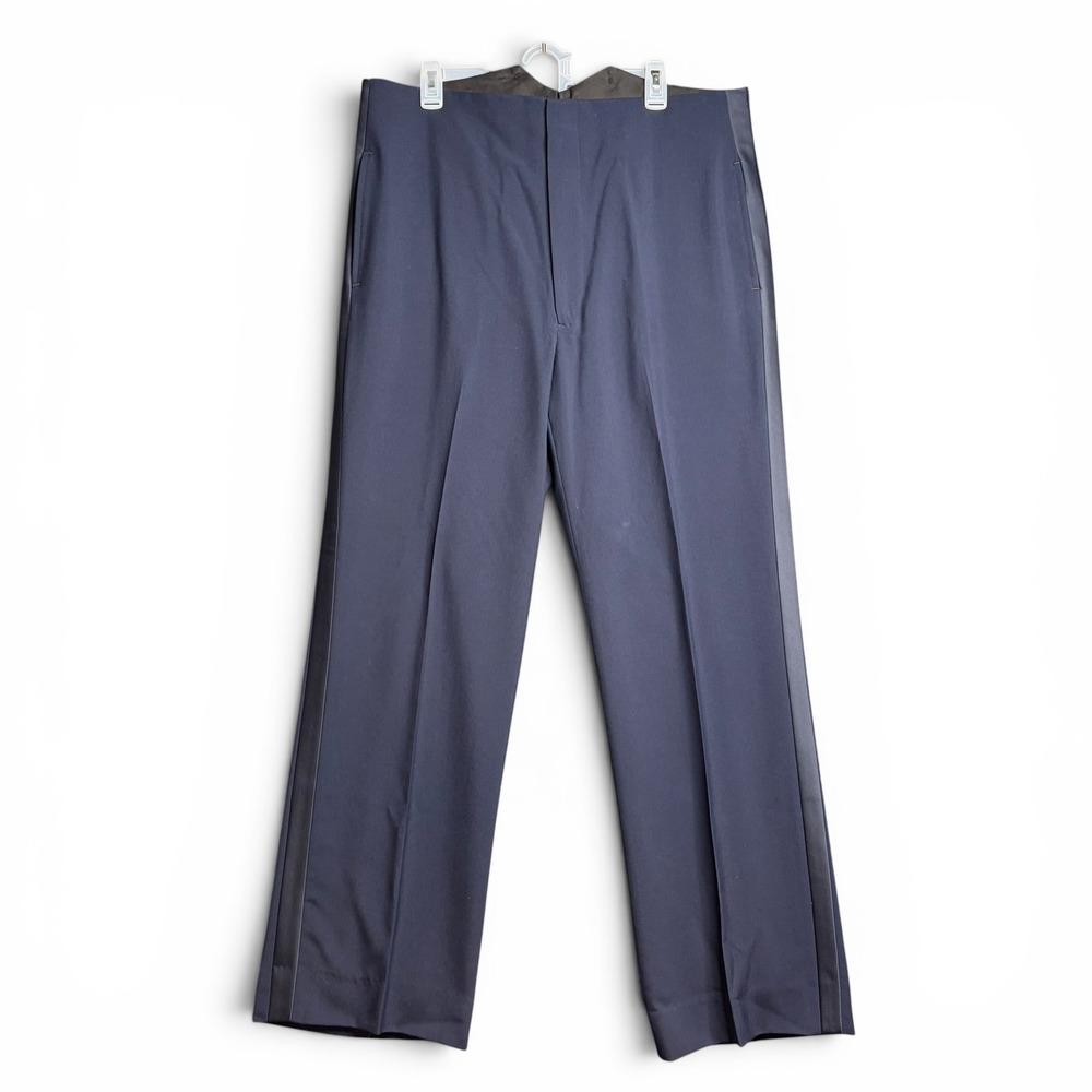 USAF Dress Uniform Trousers Blue Wool Blend Satin Stripe Mens 38x30  Patriot USA